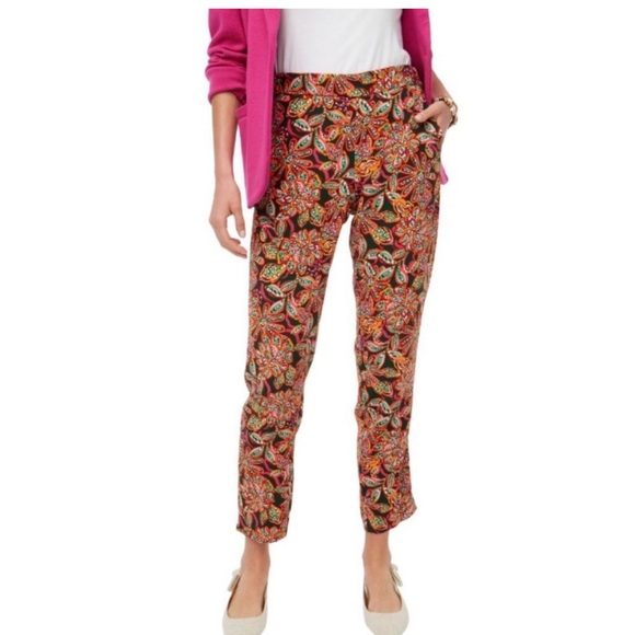 J. Crew Jamie Pant with floral print - Picture 3 of 15